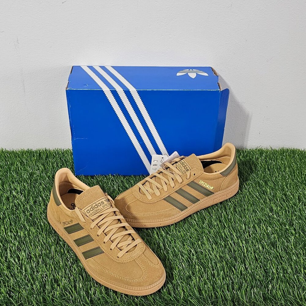 Adidas Handball Spezial J - Golden Beige /Focoli /Gum - Kid's Size 6.5 - JP8018